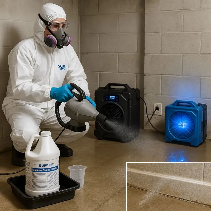 Sanitization and Odor Removal process in Sand Lake, MI